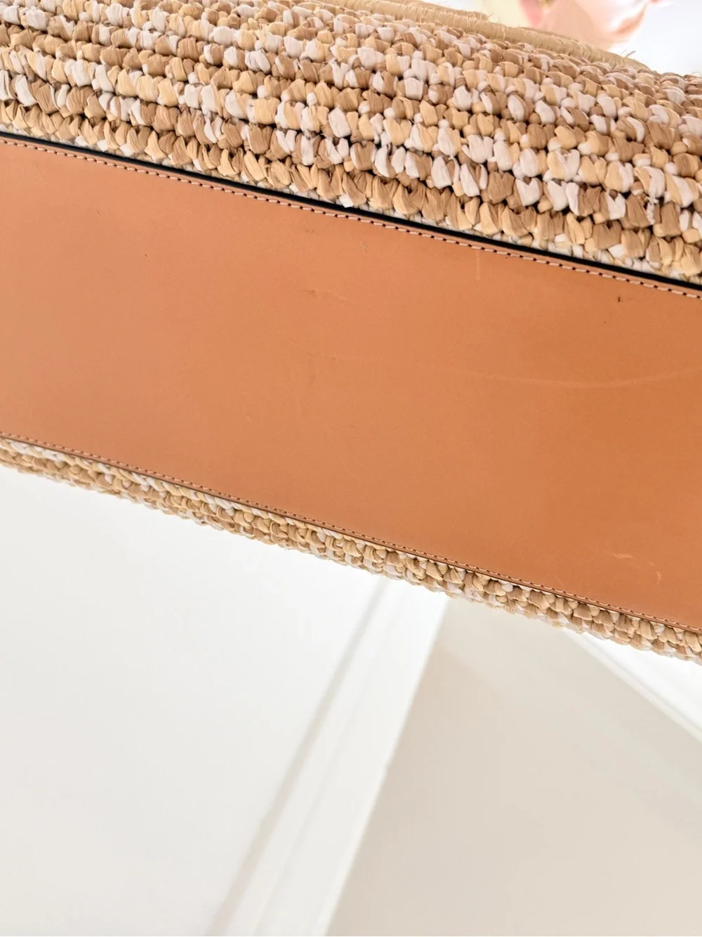 RARE Tory Burch Ella Rafia Tote